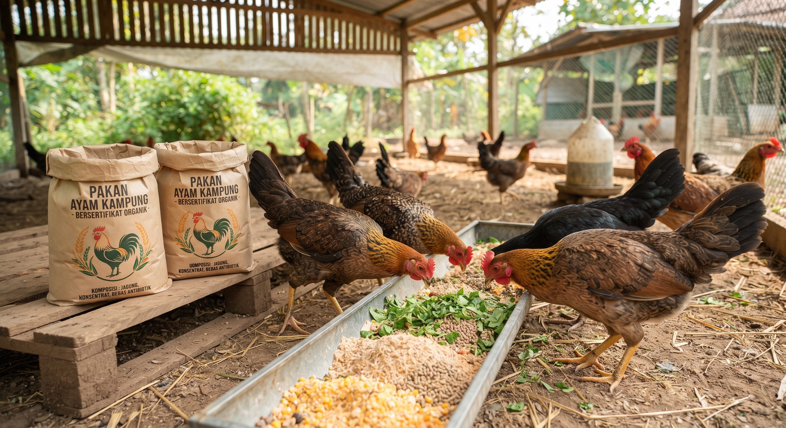 Rahasia Sukses Meracik Pakan Ternak Ayam Kampung Agar Cepat Besar dan Produktif