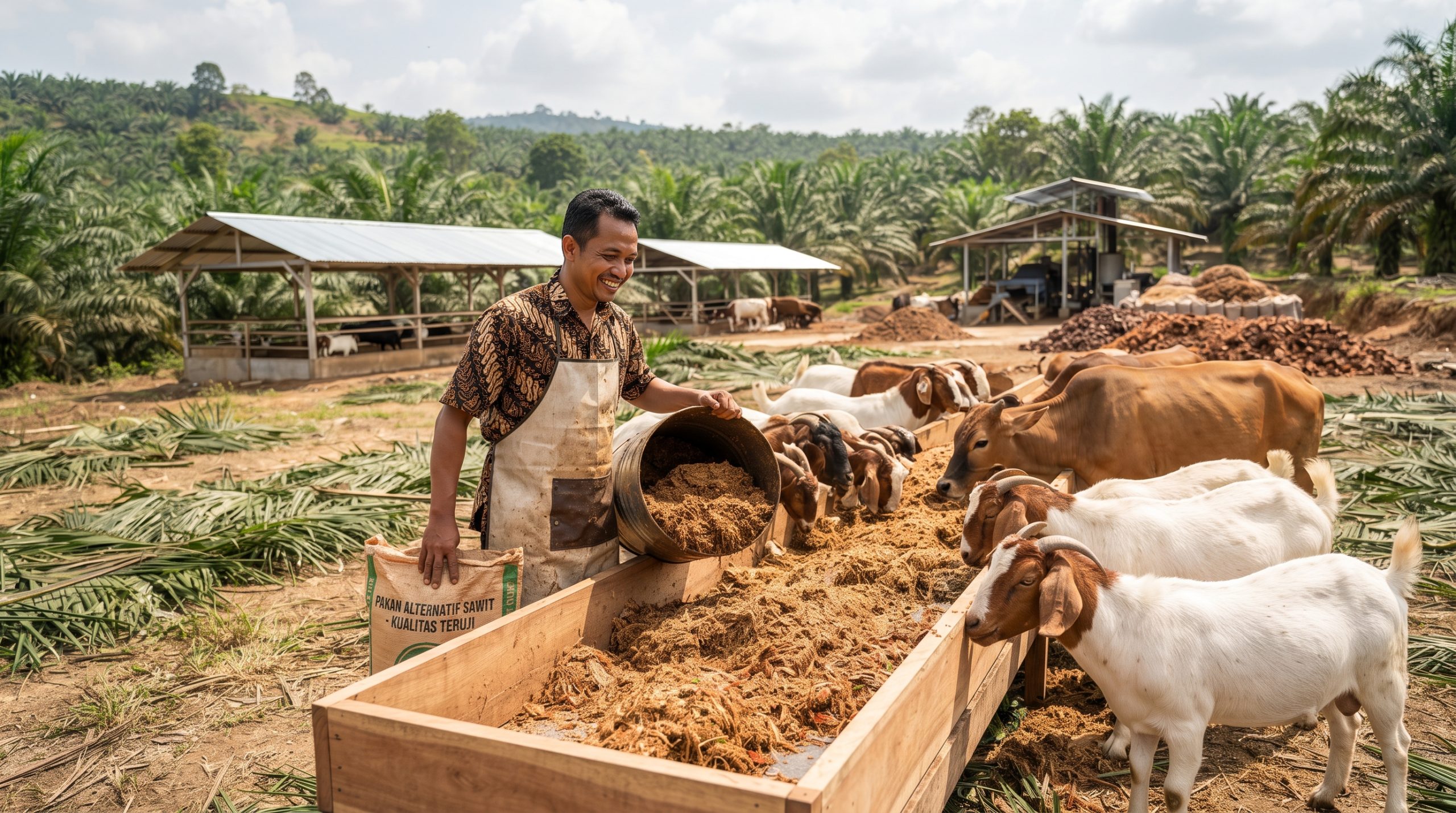 Pemanfaatan Limbah Kelapa Sawit sebagai Solusi Pakan Ternak Berkelanjutan